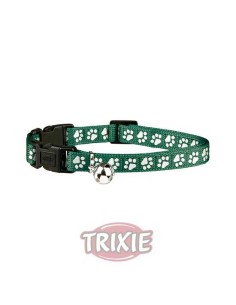 COLLAR GATOS CON DOBLE CIERRE REFLECTANTE HUELLAS TRIXIE