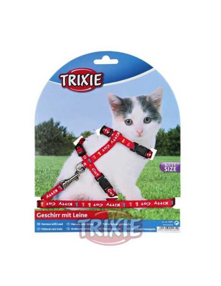 SET ARNÉS Y CORREA PARA GATITOS KITTY CATS TRIXIE - 21-33 CM / 1,20 M