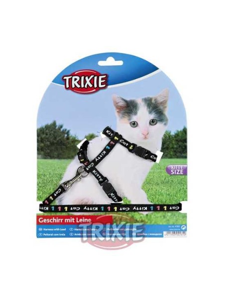 SET ARNÉS Y CORREA PARA GATITOS KITTY CATS TRIXIE - 21-33 CM / 1,20 M