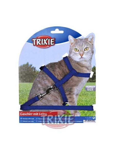 SET GATOS ARNÉS Y CORREA TRIXIE - 22-42 CM / 1,25 M