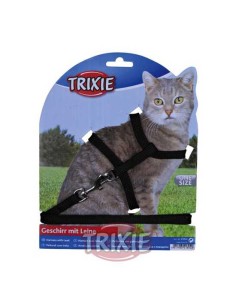 SET GATOS ARNÉS Y CORREA TRIXIE - 22-42 CM / 1,25 M 2