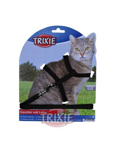 SET GATOS ARNÉS Y CORREA TRIXIE - 22-42 CM / 1,25 M