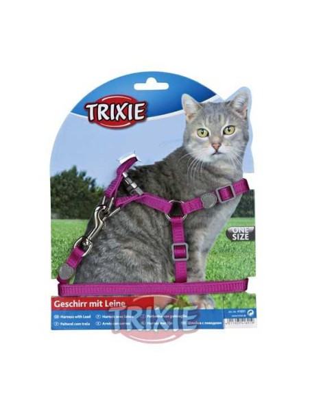 SET ARNÉS Y CORREA PARA GATOS CORE TRIXIE - 26-37 CM / 1,20 M
