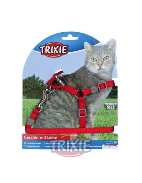 SET ARNÉS Y CORREA PARA GATOS CORE TRIXIE - 26-37 CM / 1,20 M