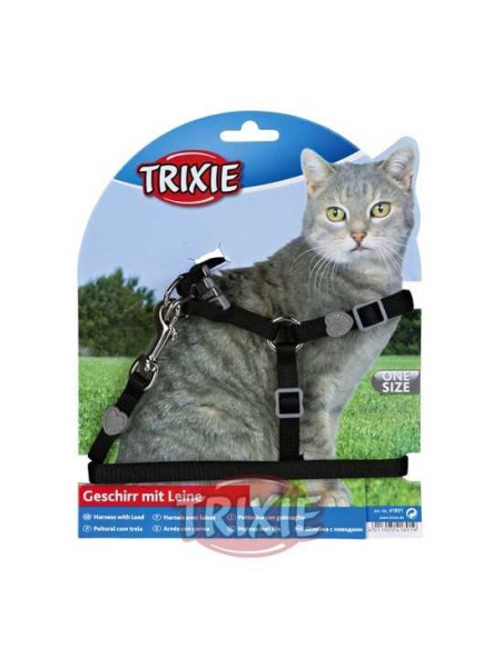 SET ARNÉS Y CORREA PARA GATOS CORE TRIXIE - 26-37 CM / 1,20 M