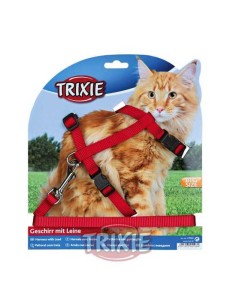 SET ARNES Y CORREA GATOS XL TRIXIE - 22-36 CM / 1,20 M