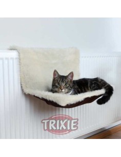 CAMA RADIADOR PELUCHE ANTE TRIXIE - MARRÓN / CREMA