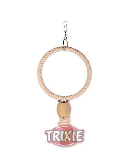 COLUMPIO ANILLA ALGODÓN Y BOLA MADERA TRIXIE