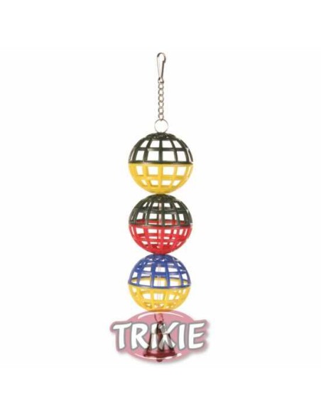 JUGUETE PELOTAS CON CADENA Y CAMPANA TRIXIE - 16 CM