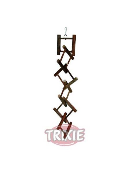 ESCALERA NATURAL LIVING CON GANCHO TRIXIE - 12 PELDAÑOS (58 CM)