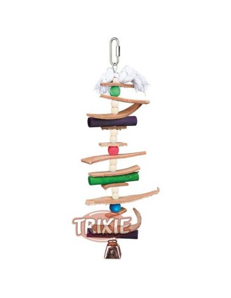 JUGUETE NATURAL CON PIEL Y PERLAS TRIXIE - 28 CM