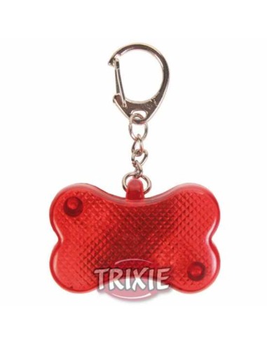 FLASHER PARA PERROS HUESO TRIXIE - ROJO