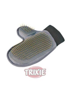 GUANTE CUIDADO PELAJE CERDAS METÁLICAS TRIXIE - 18 X 24 CM