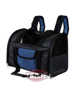 MOCHILA PORTA PERROS CONNOR TRIXIE - NEGRO / AZUL