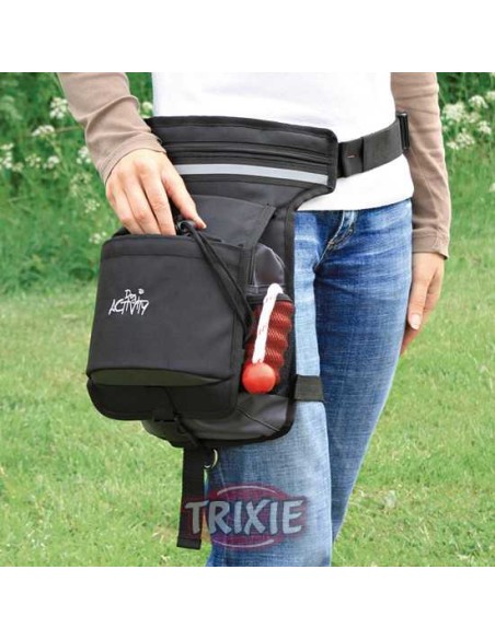 BOLSA RIÑONERA DOBLE FIJACIÓN TRIXIE - NEGRO