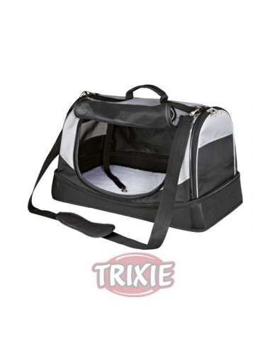 BOLSA HOLLY CON CAMA NYLON TRIXIE - NEGRO / GRIS