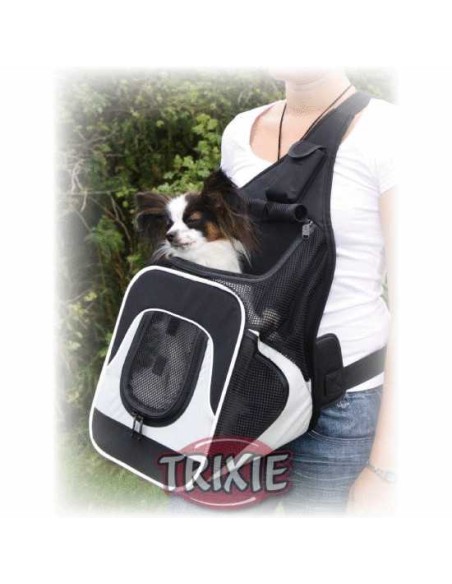 MOCHILA FRONTAL SAVINA TRIXIE - NEGRO / GRIS