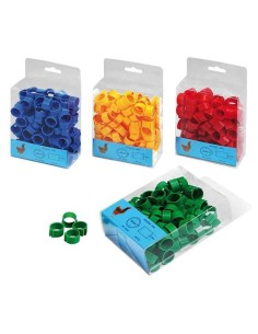 ANILLAS PLÁSTICO DE 16MM PARA GALLINAS (100 UNIDADES) COPELE