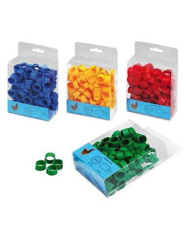 ANILLAS PLÁSTICO DE 16MM PARA GALLINAS (100...