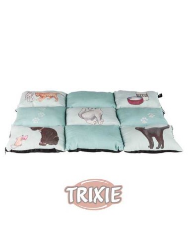 MANTA PATCHWORK GATOS MENTA TRIXIE - 70 X 55 CM