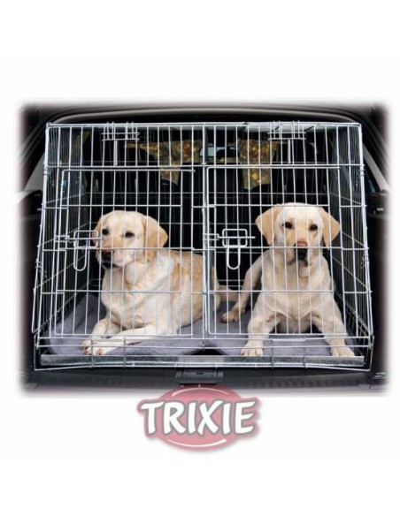 JAULA TRANSPORTE GALVANIZADA DOBLE TRIXIE - 93 X 68 X 79 CM