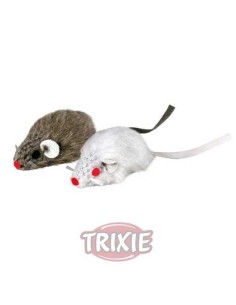 RATÓN PELUCHE CON CASCABEL (2 UNIDADES) TRIXIE