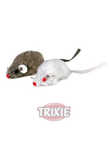 RATÓN PELUCHE CON CASCABEL (2 UNIDADES) TRIXIE