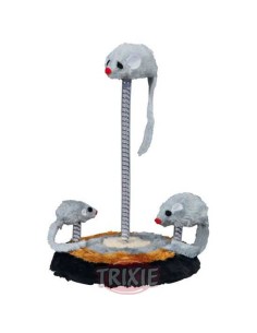 JUGUETE MOUSE HOUSE CON MUELLE TRIXIE - Ø15 X 22 CM