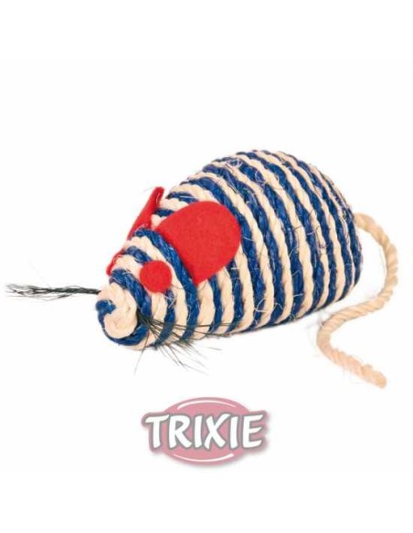 RATÓN DE CUERDA SISAL CON CATNIP TRIXIE - 10 CM