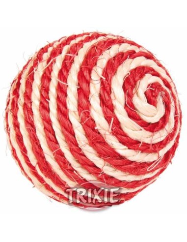PELOTA DE CUERDA SISAL CON CATNIP TRIXIE - Ø6 CM