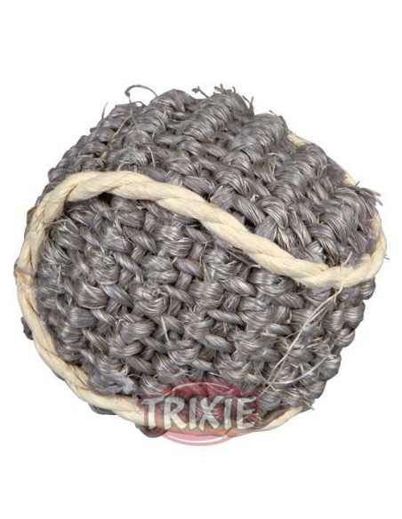RATÓN Y PELOTA DE SISAL TRIXIE - 5 CM / Ø4 CM
