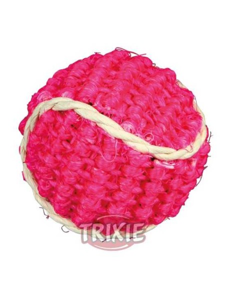 RATÓN Y PELOTA DE SISAL TRIXIE - 5 CM / Ø4 CM