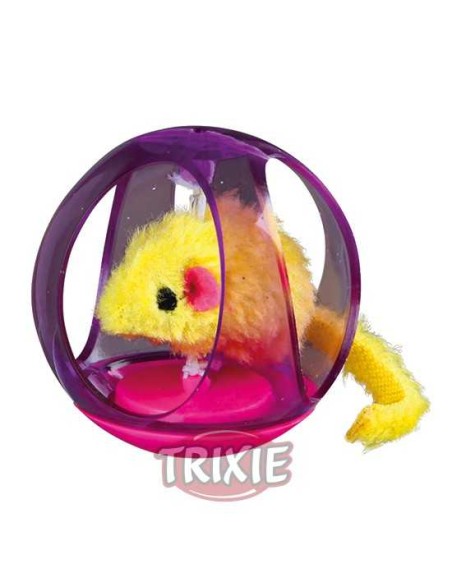 PELOTA SIEMPRE EN PIE RATÓN TRIXIE - Ø6 CM