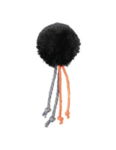 PELOTA PELUCHE CON CASCABEL Y CUERDA TRIXIE - Ø4 CM 2