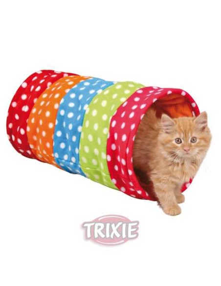 TÚNEL JUEGO GATOS DE FELPA TRIXIE - Ø25 X 50 CM