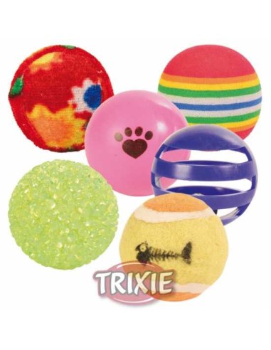 SET DE PELOTAS SURTIDAS (6 UNIDADES) TRIXIE