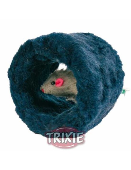 ROLLO JUEGO CON RATÓN PELUCHE TRIXIE - Ø8 CM