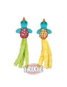 PÁJARO DE PELUCHE TEJIDO TRIXIE - 9 CM