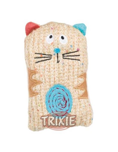 COJÍN GATO TEJIDO TRIXIE - 15 CM