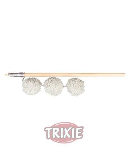 VARITA DE JUEGO CON 3 PELOTAS TRIXIE - 35 CM