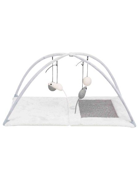 ALFOMBRILLA RASCADOR CON JUGUETES DE CUERDA PARA GATOS TRIXIE - 60 X 33 X 42 CM