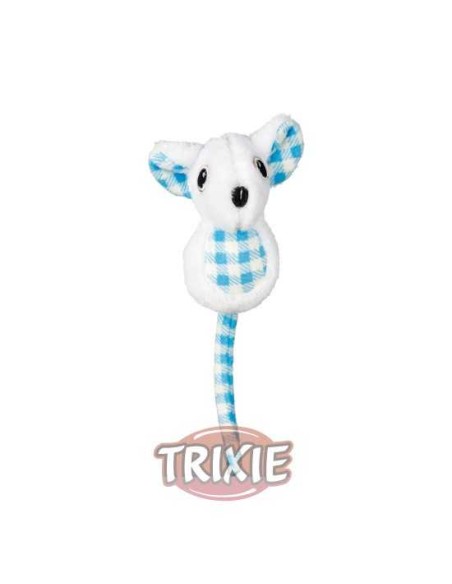 RATÓN DENIM DE PELUCHE TRIXIE - 8 CM