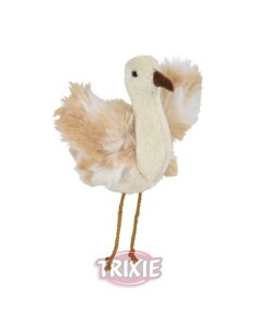 AVESTRUZ CON CATNIP Y SONIDO TRIXIE - 5,5 CM