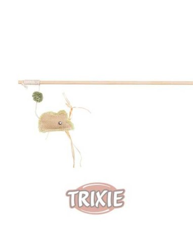 VARITA DE JUEGO CON RATÓN DE YUTE TRIXIE - 24 CM