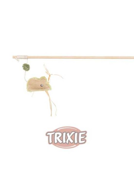 VARITA DE JUEGO CON RATÓN DE YUTE TRIXIE - 24 CM