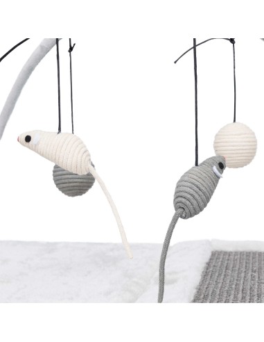 ALFOMBRILLA RASCADOR CON JUGUETES DE CUERDA...