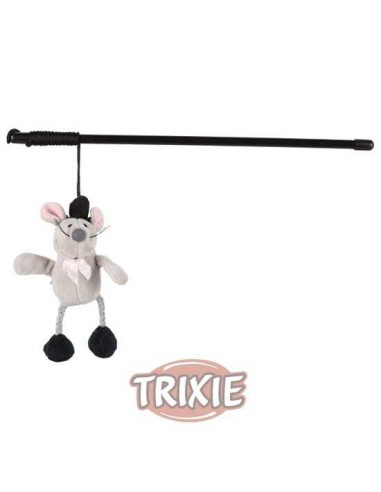 VARITA DE JUEGO RATÓN CON SONIDO TRIXIE - 31 CM