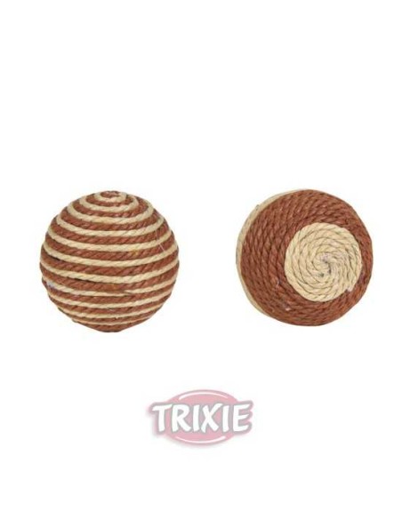 PELOTAS FORRADAS CON HILO DE ALGODÓN TRIXIE - Ø4,5 CM