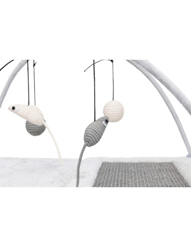 ALFOMBRILLA RASCADOR CON JUGUETES DE CUERDA...