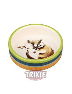 COMEDERO CERÁMICO HÁMSTER RIENDO TRIXIE - Ø8 CM / 80 ML